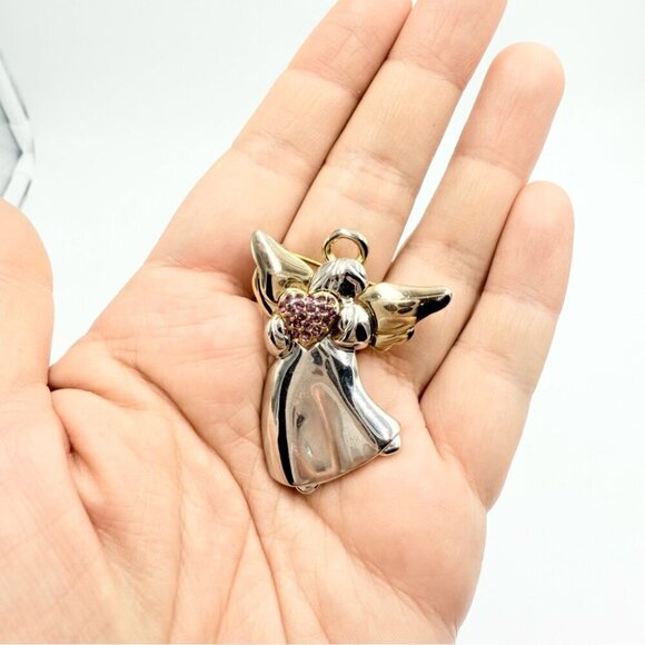 Vintage Gold Tone Hummingbird Cruise Ship Teapot Scarecrow Angel Pin Lots - Picture 5 of 10